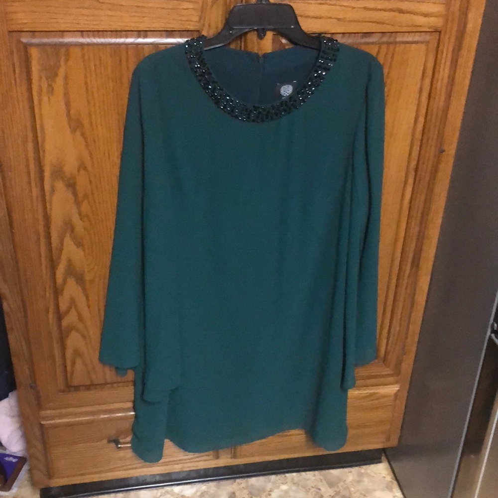 NWT Size 14 Vince Camuto Hunter Green Dress